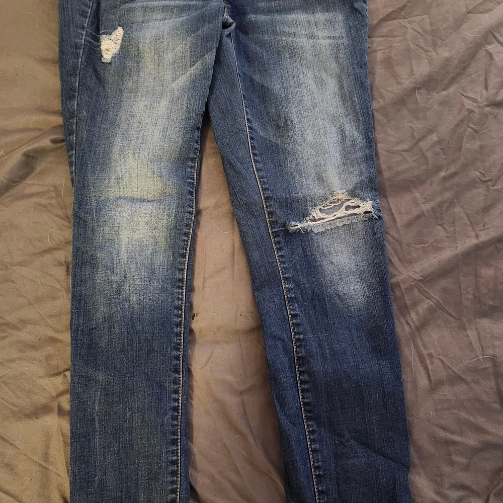 Distressed Blue Women's Jeans